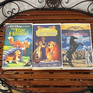 VHS Fox and Hound, Lady and the Tramp, the Black Stallion Returns